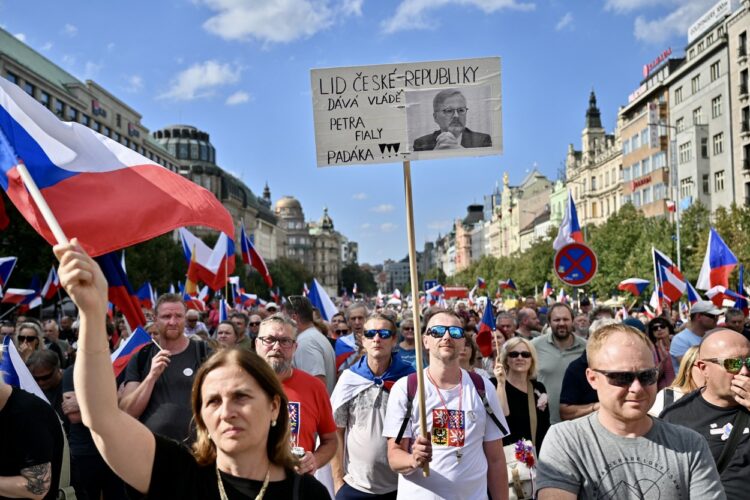 Protesti v Pragi.