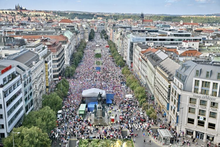 Protesti v Pragi.
