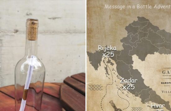 Gariful, Hvar, steklenice, Jadransko morje, akcija