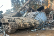 Ukraden izraelski tank so našli na smetišču.