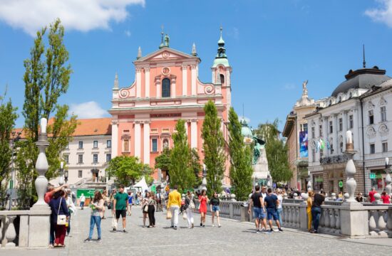 Turisti v Ljubljani