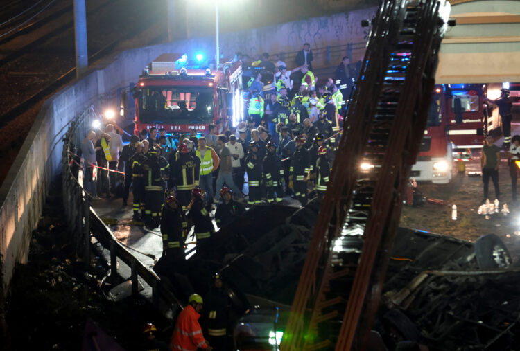 Prometna nesreča avtobusa v Italiji