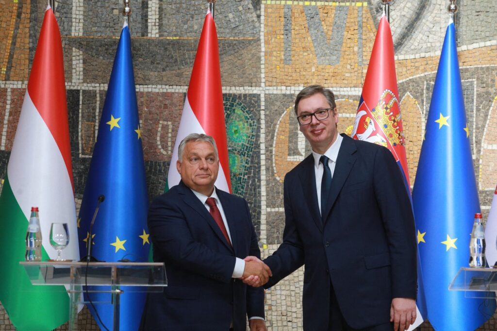 Aleksandar Vučić in Viktor Orban