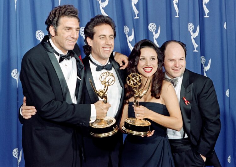 Michael Richards, Jerry Seinfeld, Julia Louis-Dreyfus, Jason Alexander. serija, Emmy