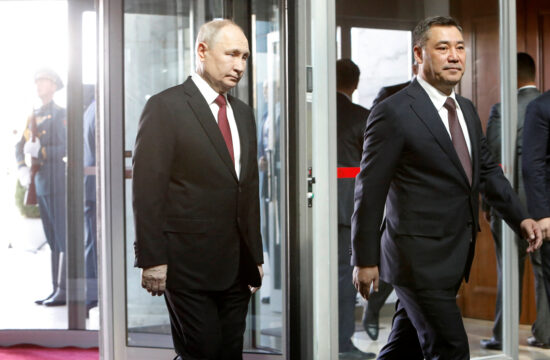 Vladimir Putin na obisku v Kirgizistanu