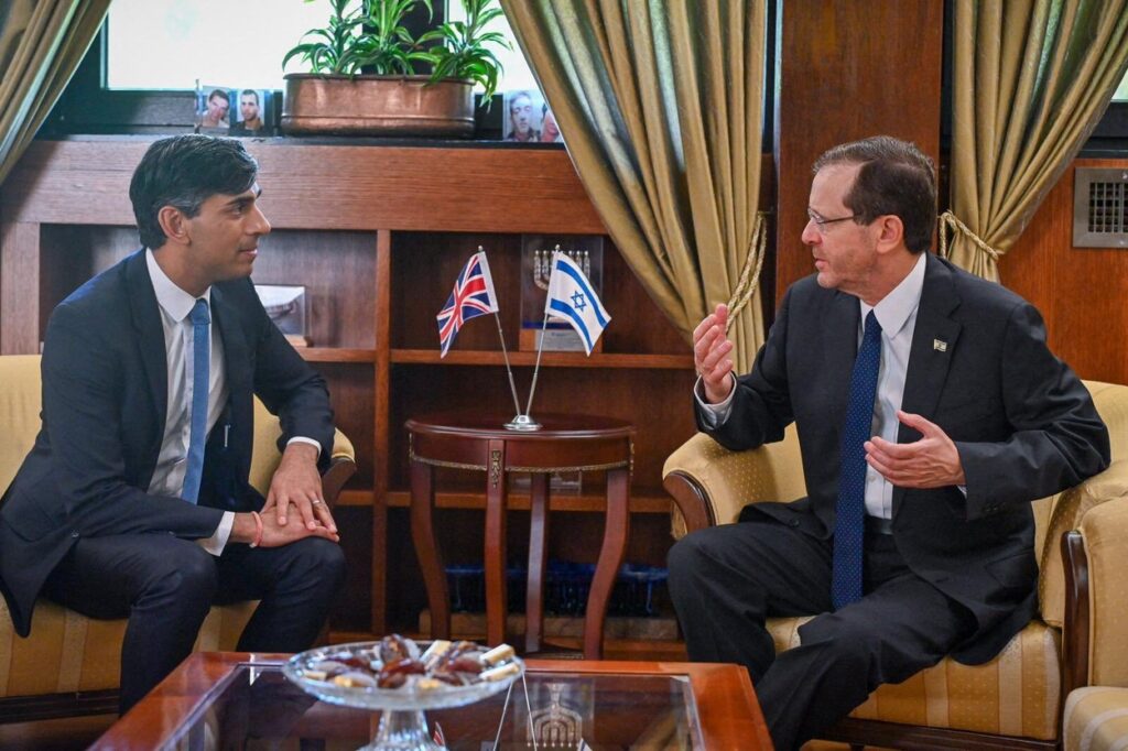 Rishi Sunak, Isaac Herzog 