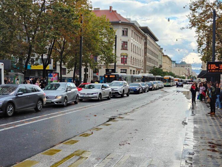 Prometni kaos v Ljubljani.
