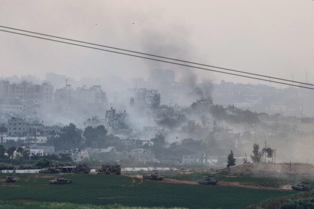 Izraelski tanki v Gazi