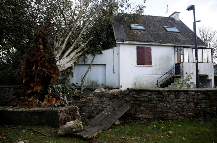 Nevihta Ciaran v Franciji