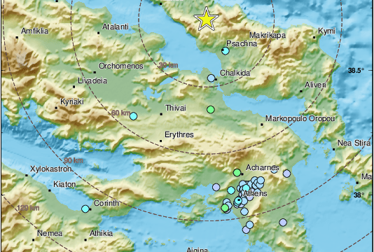 potres v Grčiji