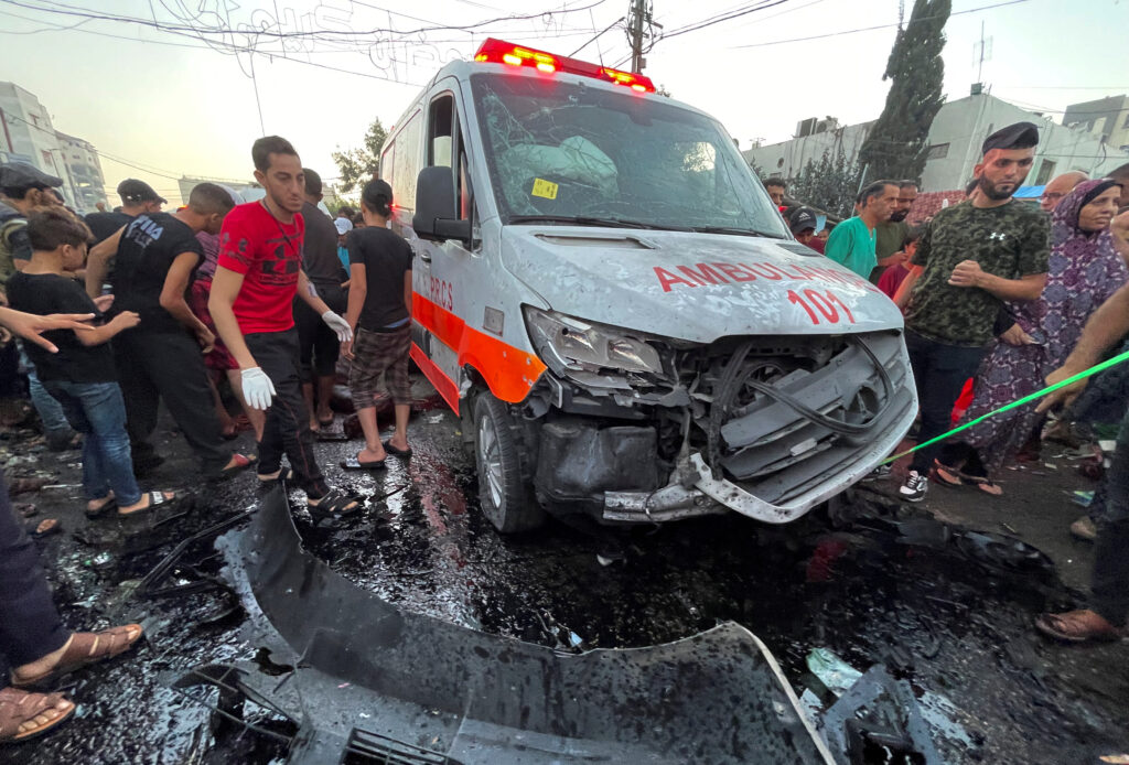 Reševalno vozilo v Gazi