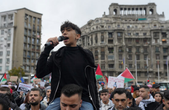 Protesti v podporo Palestini v Bukarešti