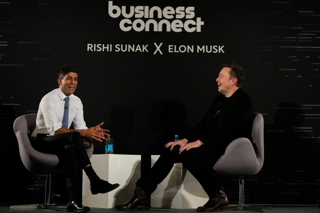 Rishi Sunak in Elon Musk
