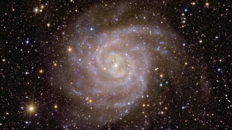 Pogled na spiralno galaksijo