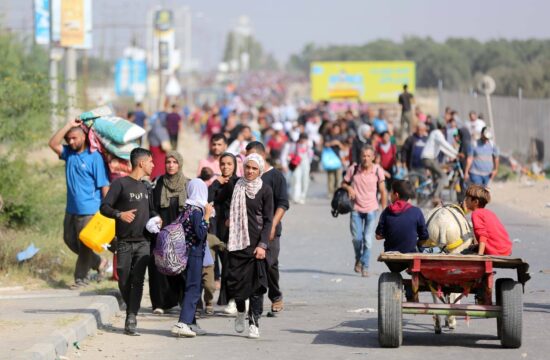 Palestinci zapuščajo severni del Gaze
