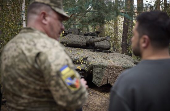 Nemški leopard 2 na ukrajinskem bojišču