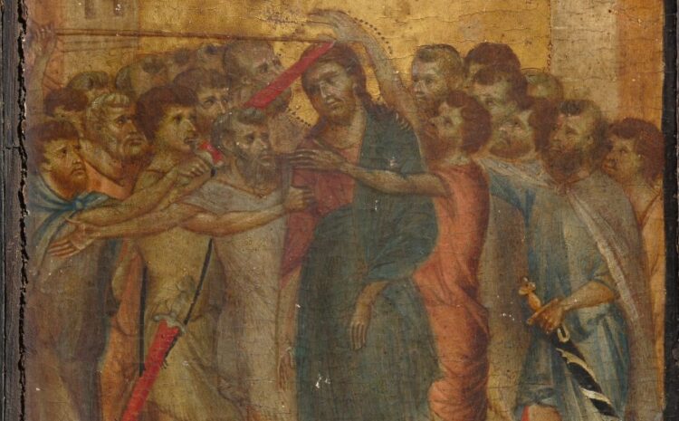 Cimabue, Zasmehovanje Kristusa, Louvre