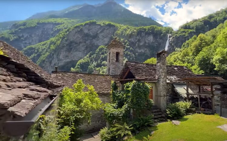 Foroglio, Ticino, Švica, Val Bavone