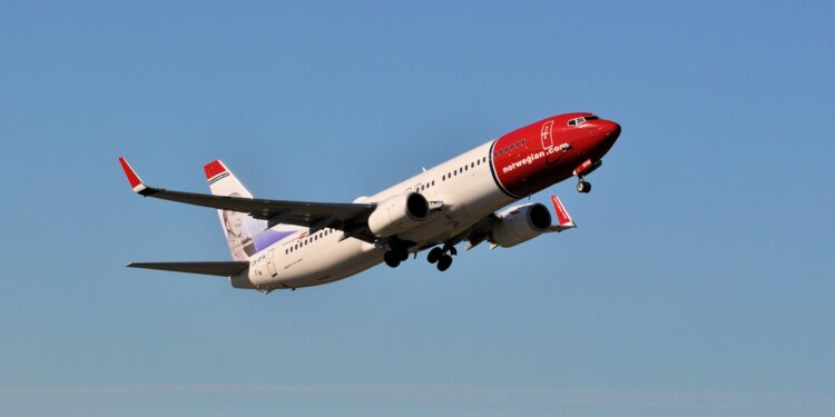 letalo podjetja Norwegian