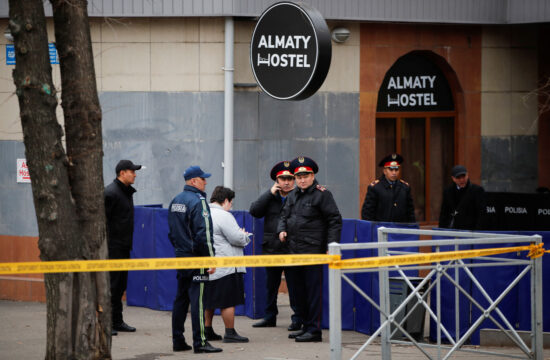 Požar v hostlu v Almatyju