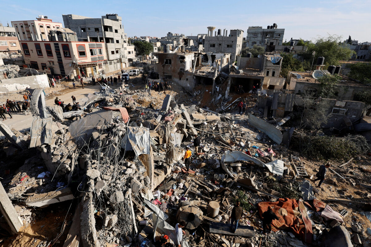 Der zentrale Teil von Gaza ist Schauplatz heftiger Kämpfe, die Enklave ist in drei Teile geteilt