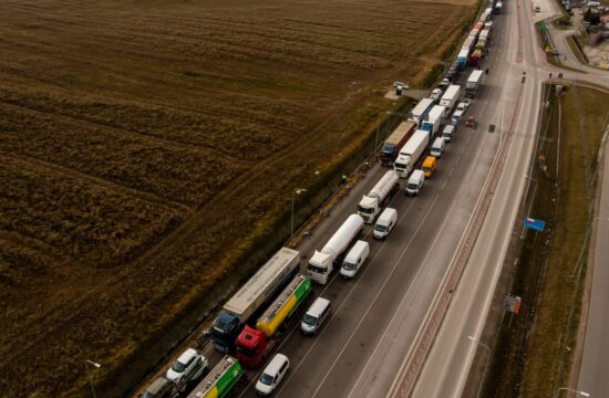 Tovornjaki na poljsko-ukrajinski meji