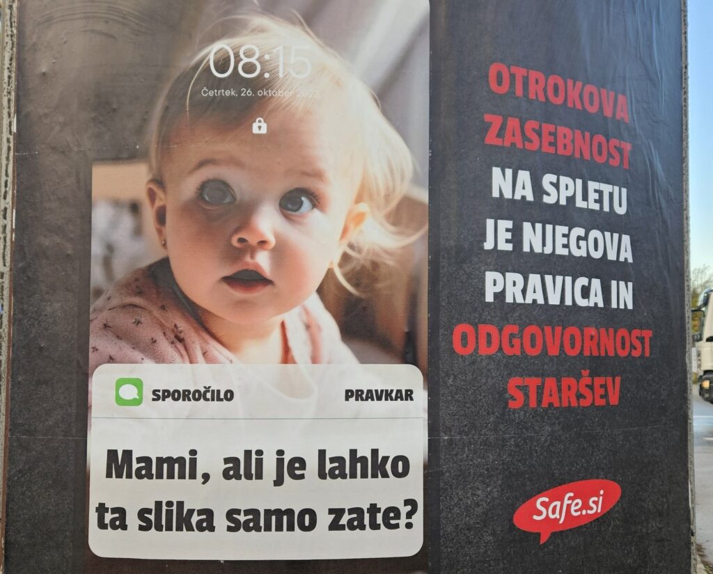Kampanja Safe.si, ki starše poziva, naj na družbenih omrežjih ne objavljajo fotografij otrok