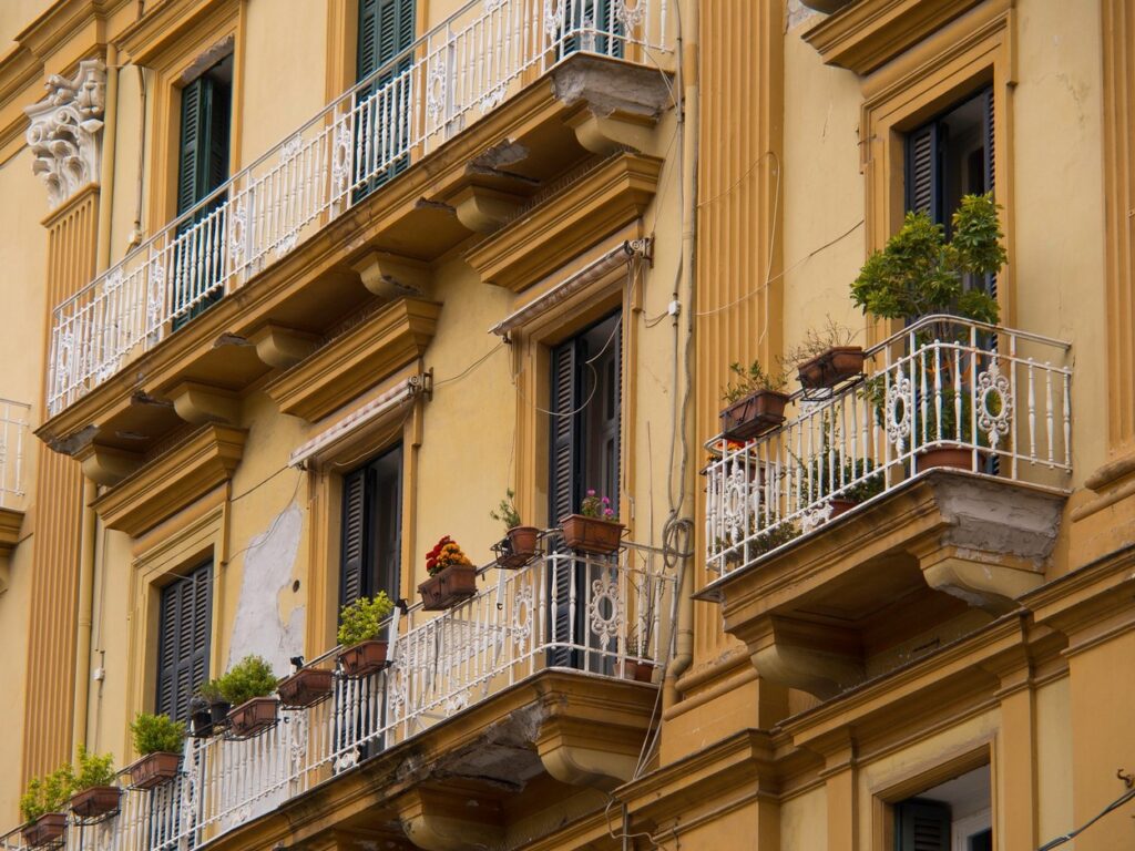 Balkon v Italiji
