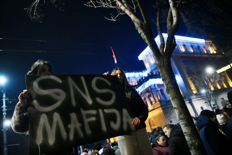Protest opozicije v Srbiji