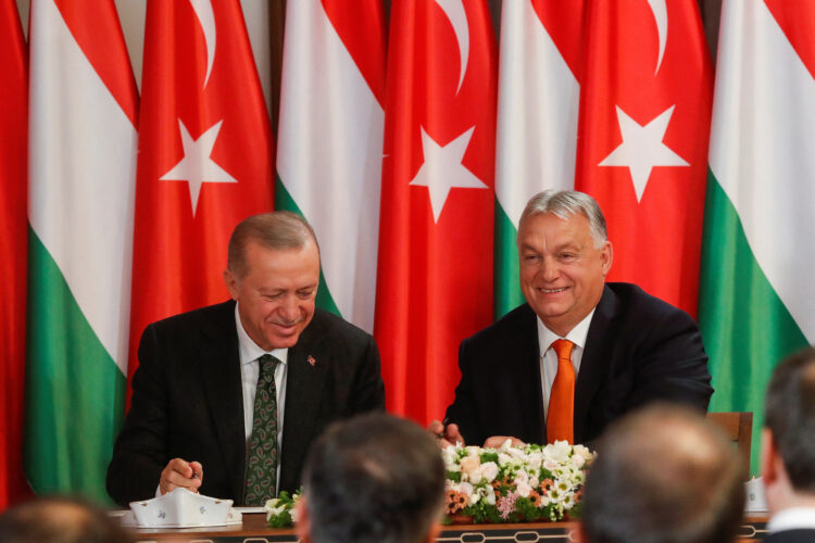 Viktor Orban in Recep Tayyip Erdogan