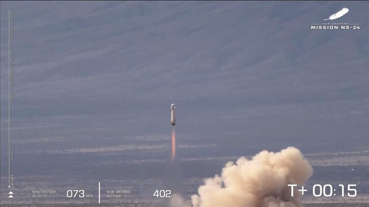 Polet rakete New Shepard
