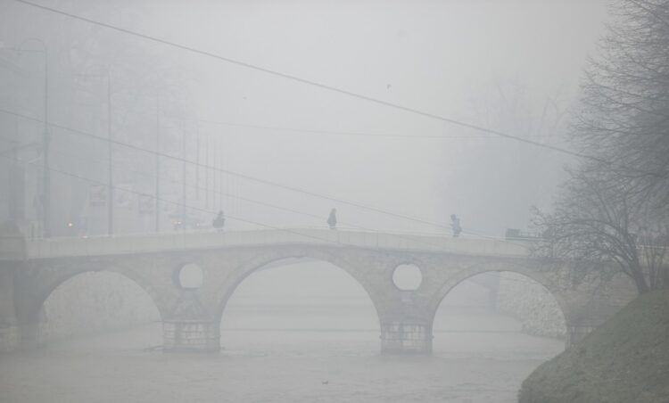 onesnažen zrak nad Sarajevom