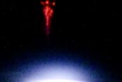 rdeči duh, prehodni svetlobni dogodek, vesolje, ESA, ISS, Mednarodna vesoljska postaja