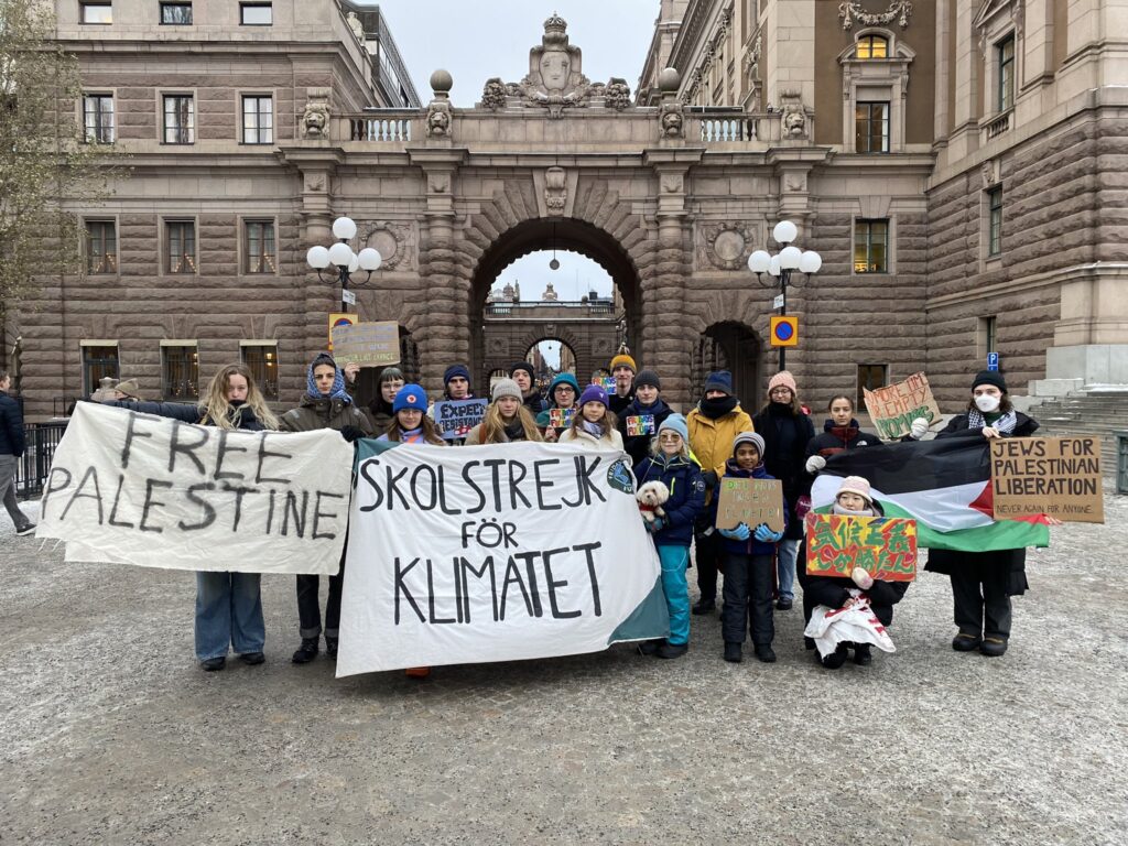 greta palestina protest