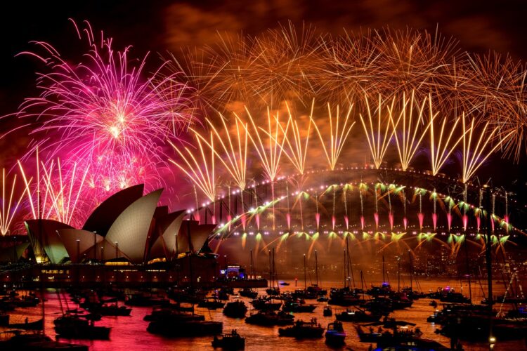 Sydney pozdravil novo leto z veličastnim ognjemetom