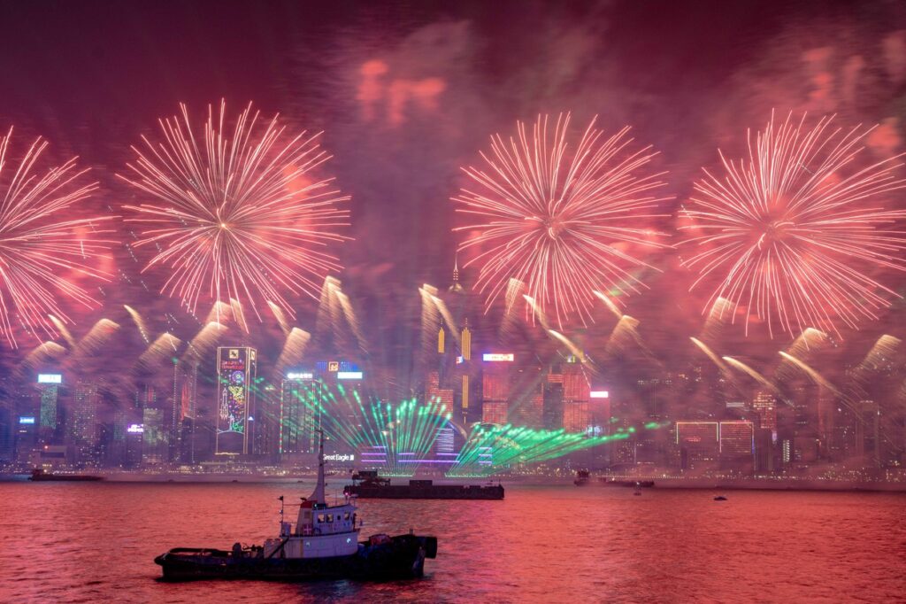 Novoletni ognjemet v Hong Kongu