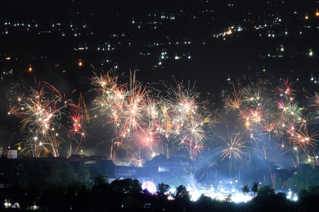 Novoletni ognjemet na Indoneziji 