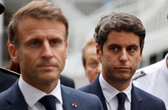 Gabriel Attal in Emmanuel Macron
