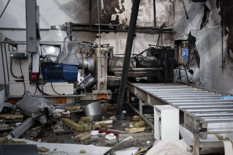 Posledice eksplozije v tovarni v Kruševcu