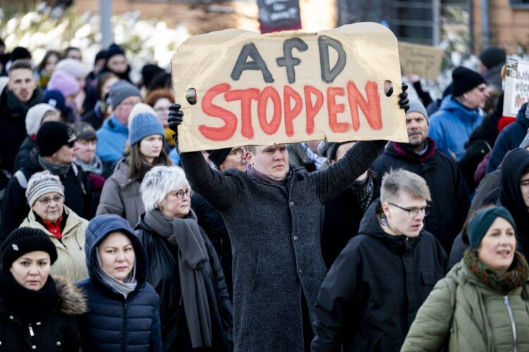 Protesti proti skrajni desnici v Nemčiji.
