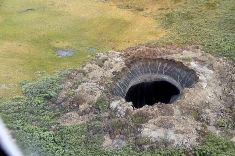 Krater na polotoku Yamal
