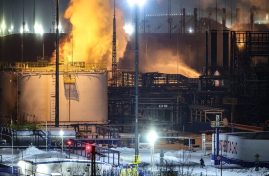 Požar plinskega terminala v Rusiji