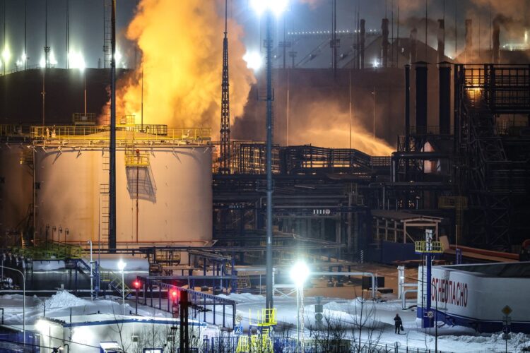 Požar plinskega terminala v Rusiji