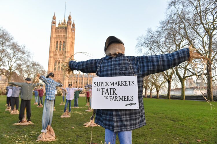 Protest kmetov v Londonu