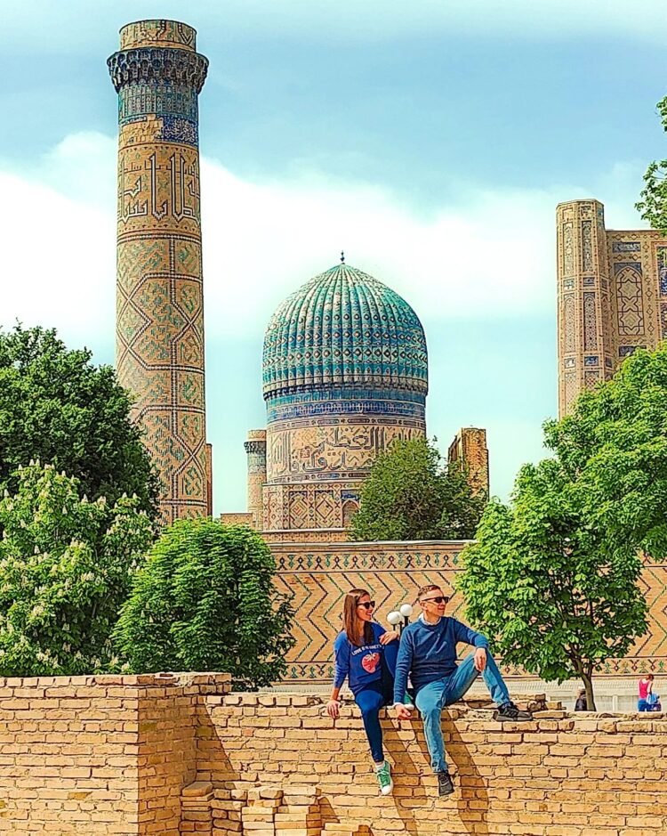 Goran in Ivana Babič, Samarkand, Uzbekistan