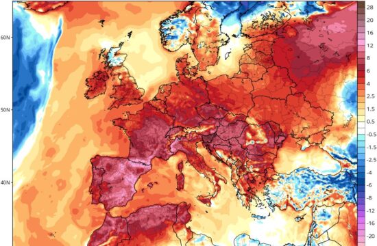 Zemljevid, vročina, španija