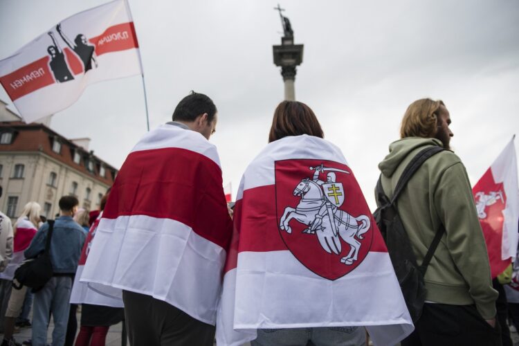 Protest Belorusov na Poljskem