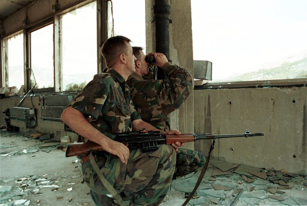 Ostrostrelci Hrvaškega obrambnega sveta med obleganjem Mostarja leta 1993