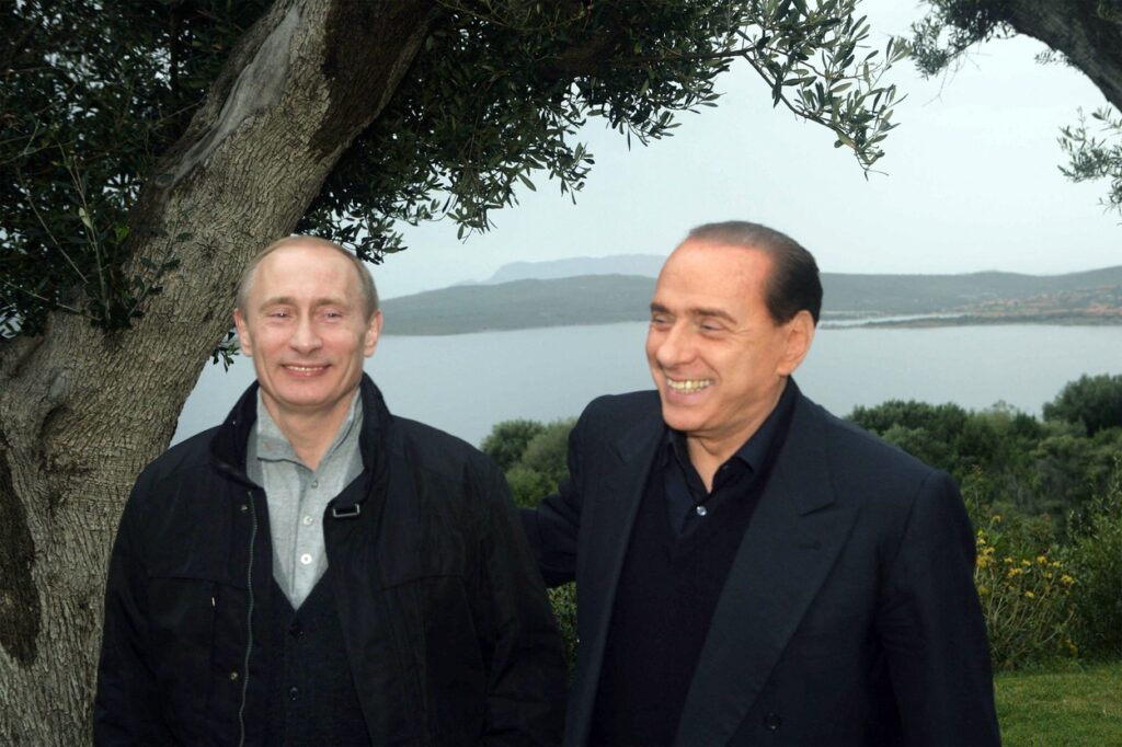 Silvio Berlusconi in Vladimir Putin
