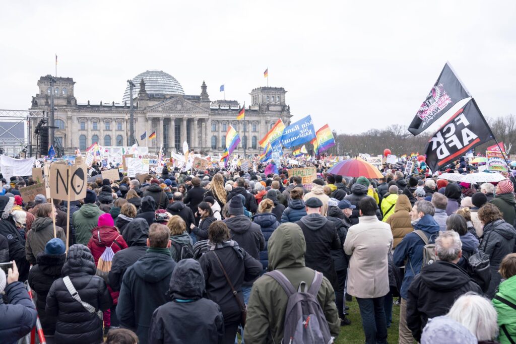 Protest proti skrajni desnici v Berlinu